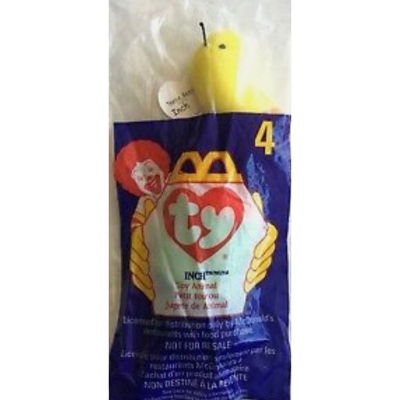 Vintage 3 NIP McDonald’s Ty Beanie Babies  Pincher Inch Mel plushy - Picture 4 of 6